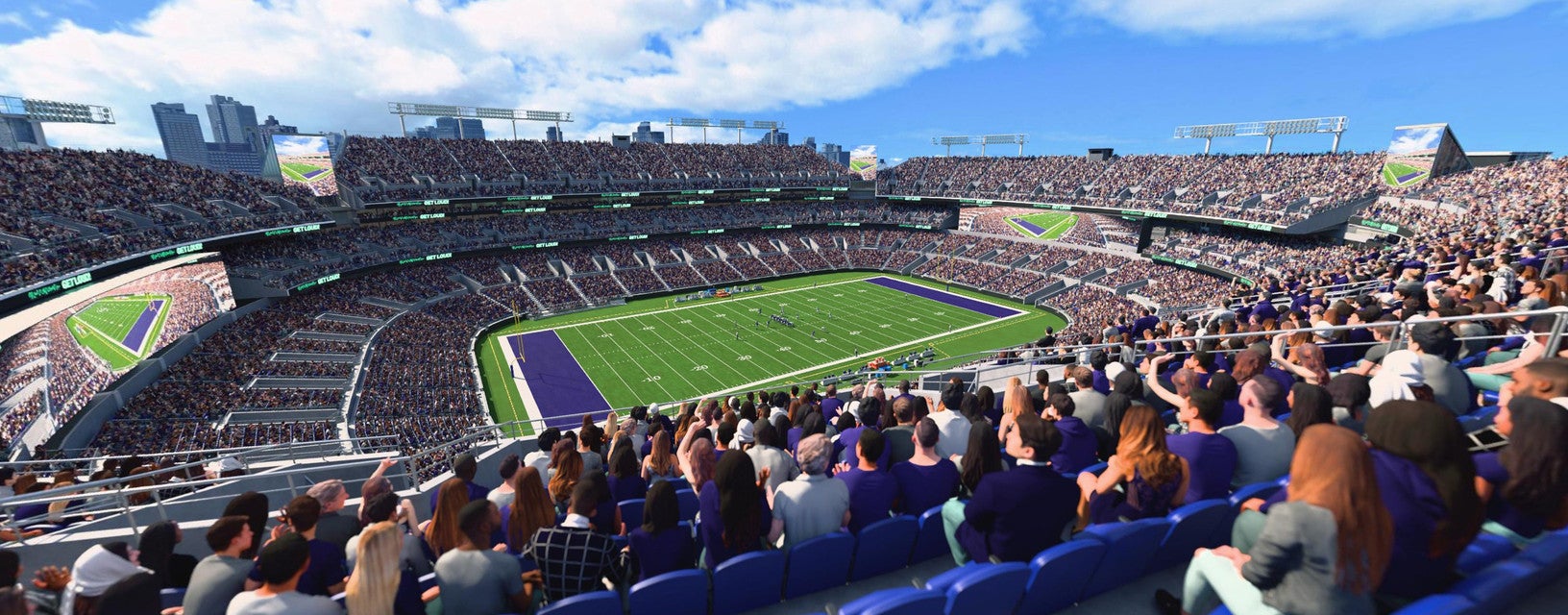 Seat view from Upper Sideline