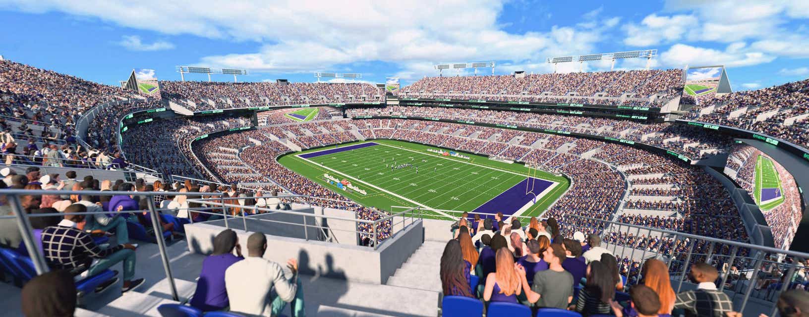 Seat view from Upper Sideline