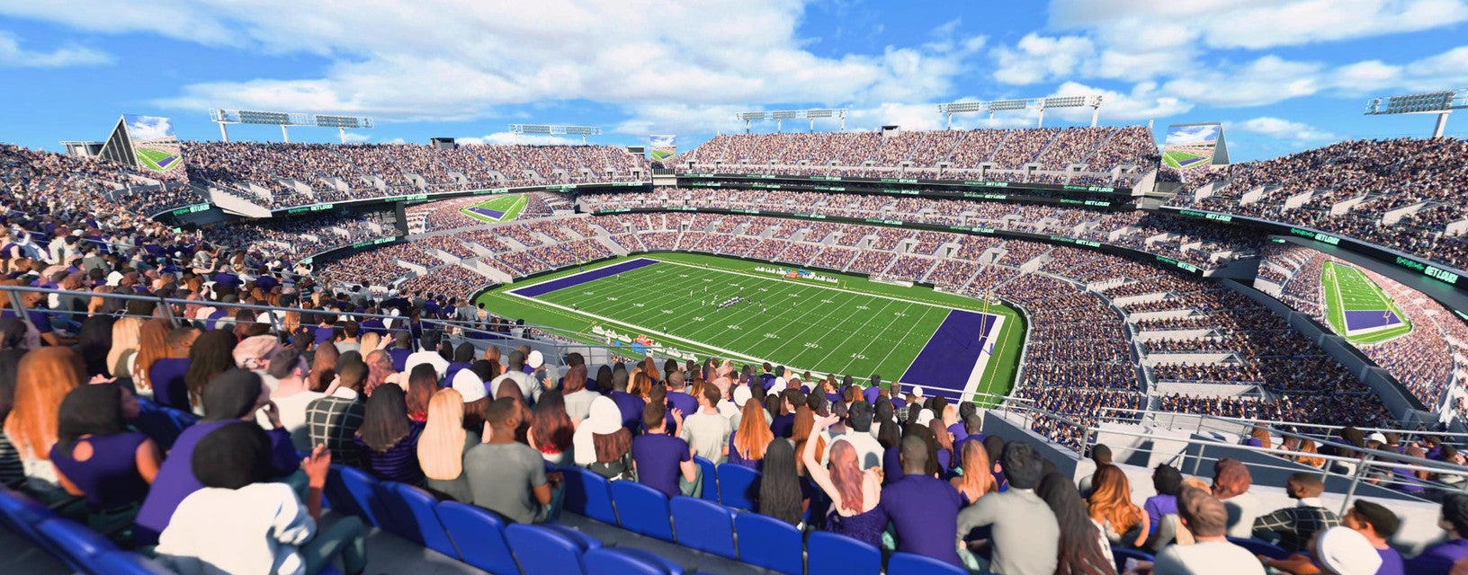 Seat view from Upper Sideline