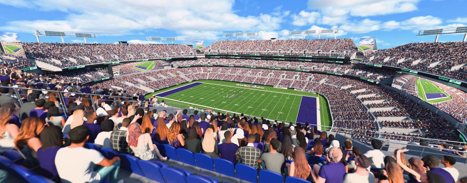 Seat view from Upper Sideline