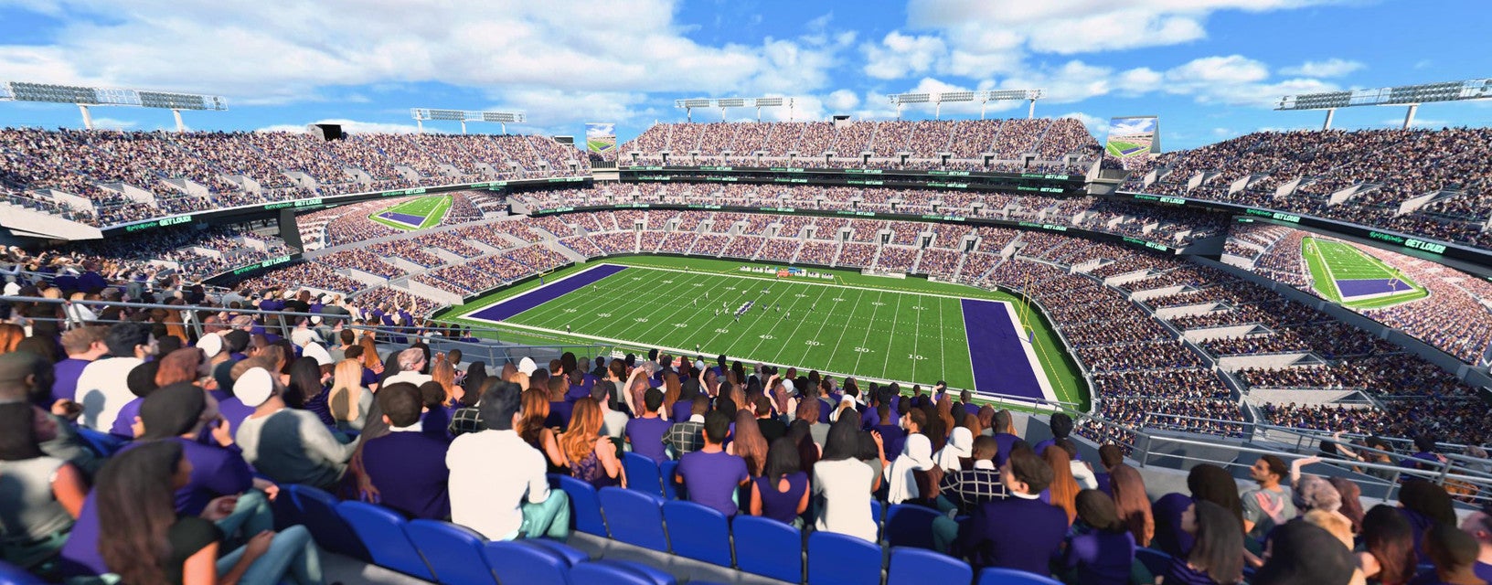 Seat view from Upper Sideline
