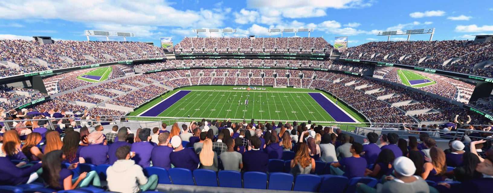 Seat view from Upper Midfield