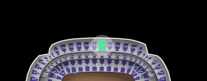 Seat view from Upper Midfield