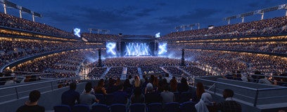 Seat view from Club