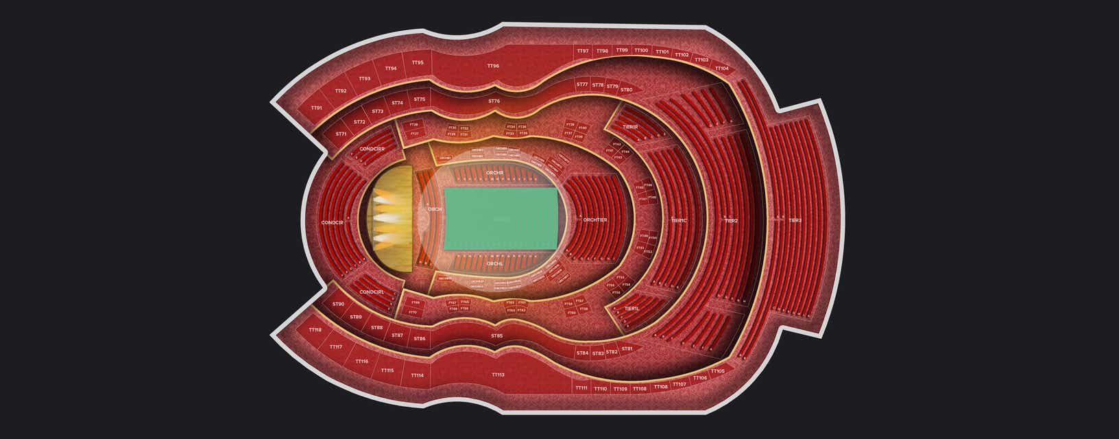 Seat view from Orchestra