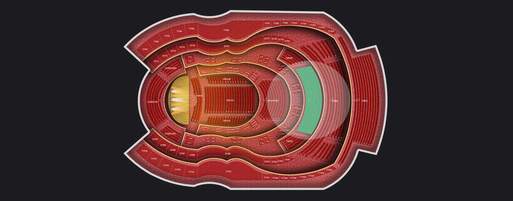 Seat view from First Tier