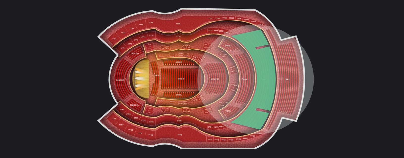 Seat view from Second Tier