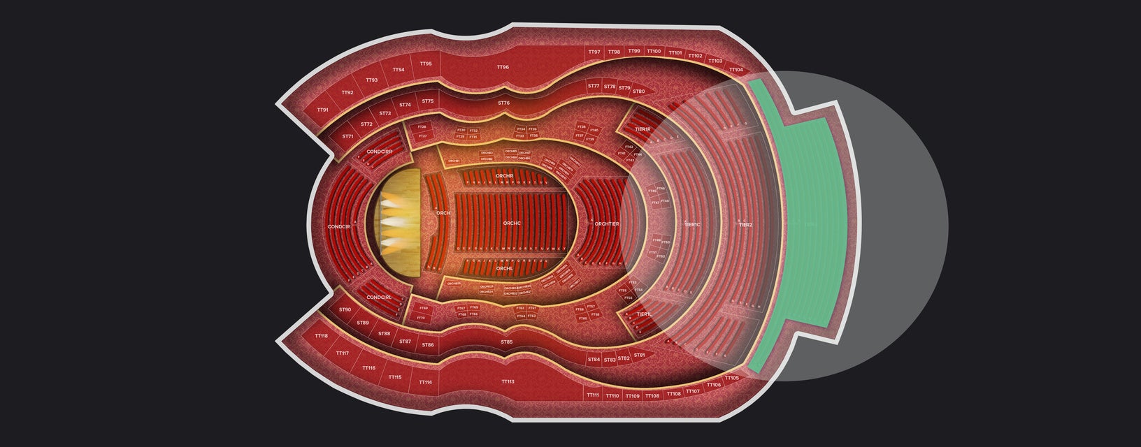Seat view from Third Tier