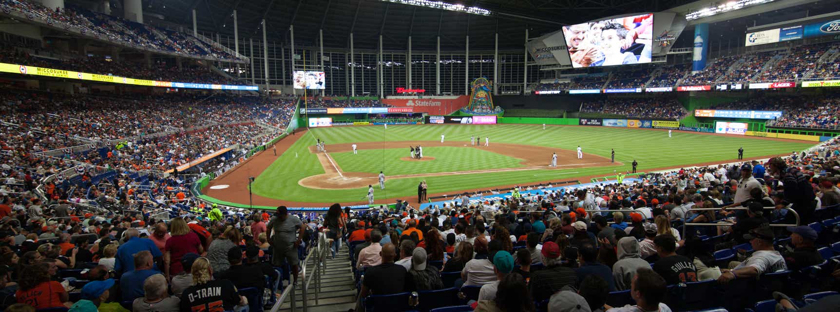 Seat view from Home Plate Box B First Base