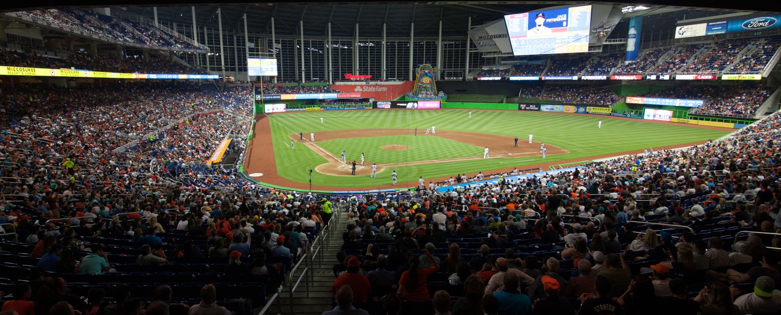 Seat view from Home Plate Box B First Base