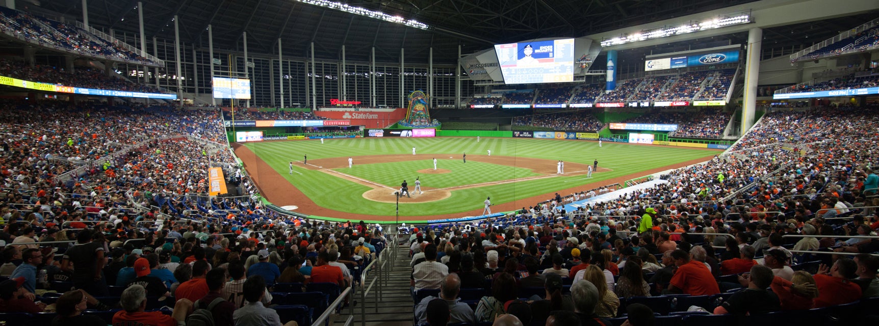 Seat view from Home Plate Box B First Base