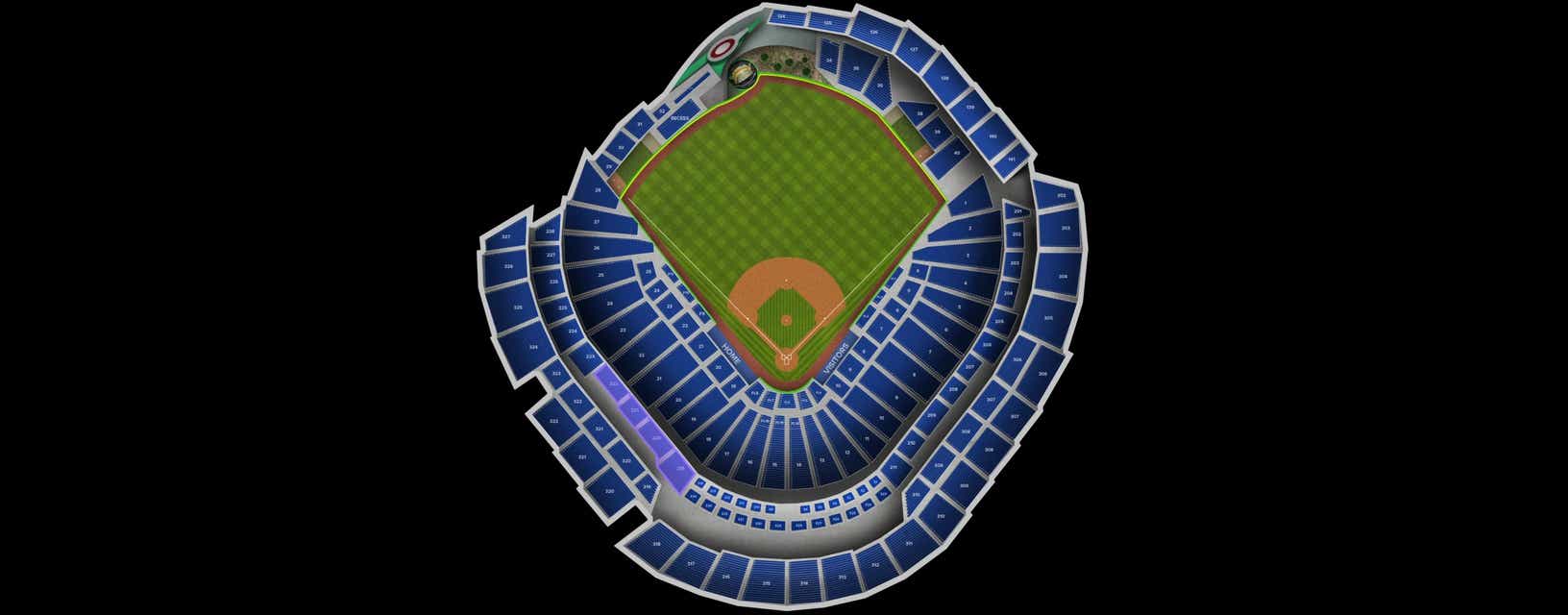 Seat view from Legends Platinum 3B