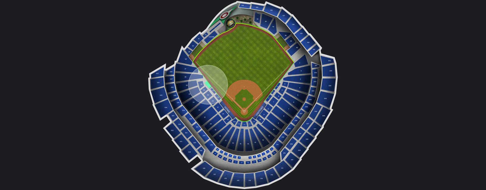 Seat view from Dugout Club C