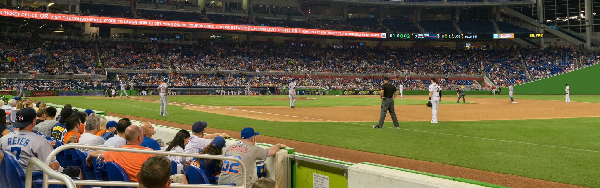 Seat view from Dugout Club C