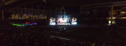 Seat view from Home Plate Box