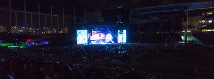 Seat view from Home Plate Box