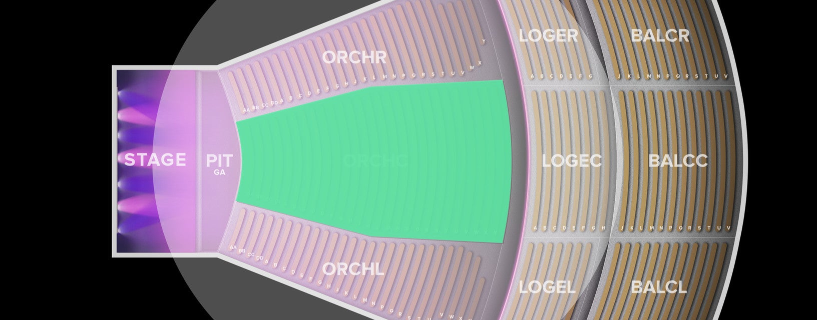 Seat view from Orchestra