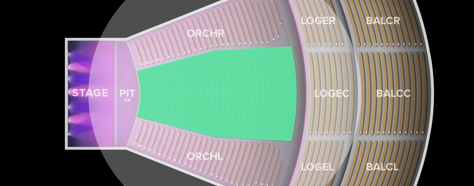 Seat view from Orchestra