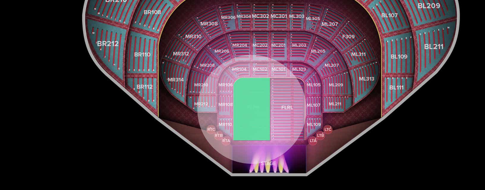 Seat view from Floor