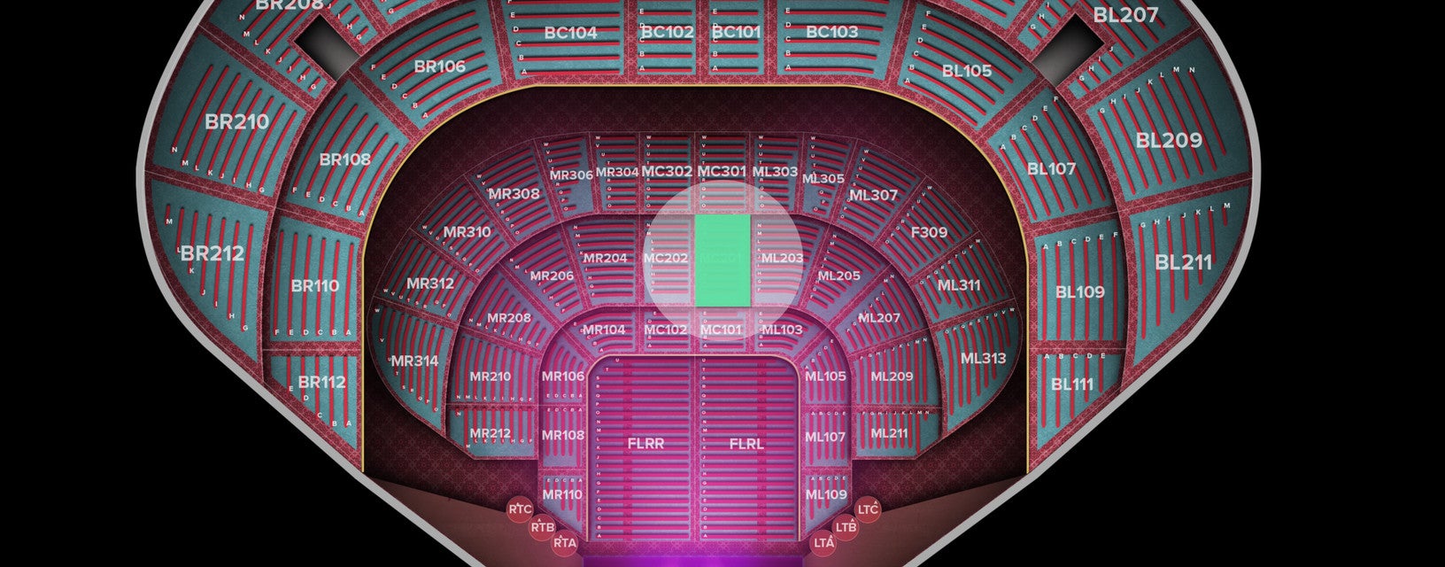 Seat view from Main