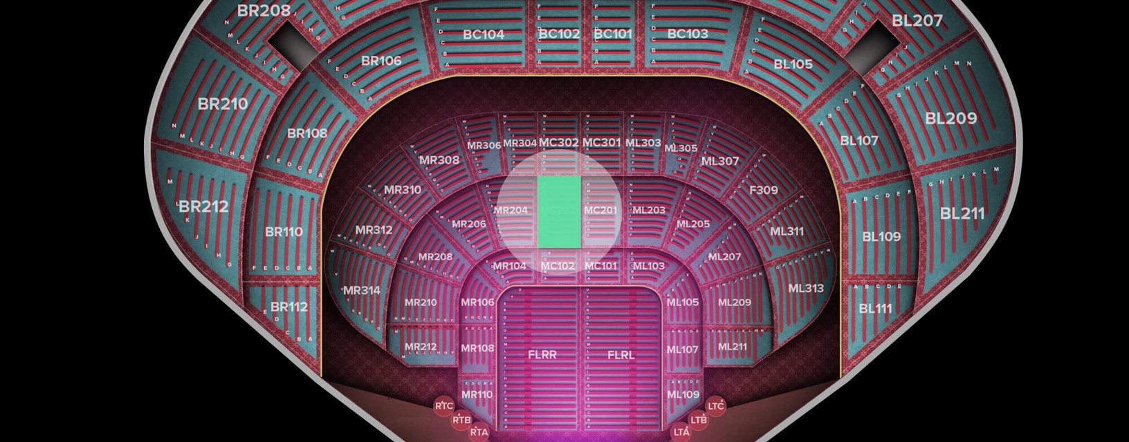 Seat view from Main