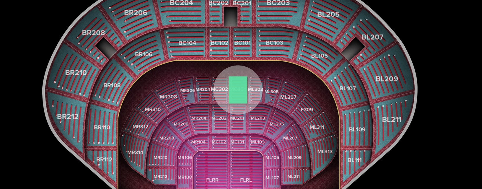 Seat view from Main