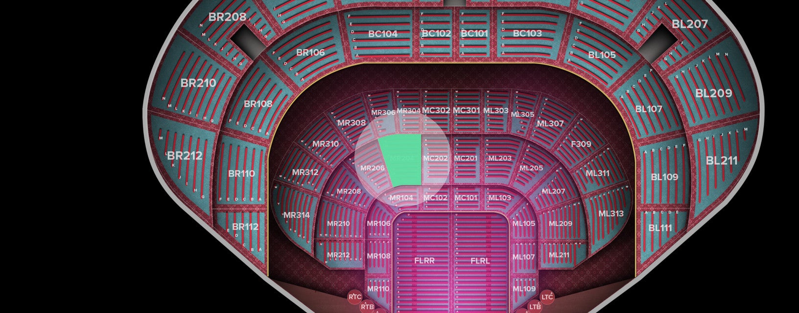 Seat view from Main