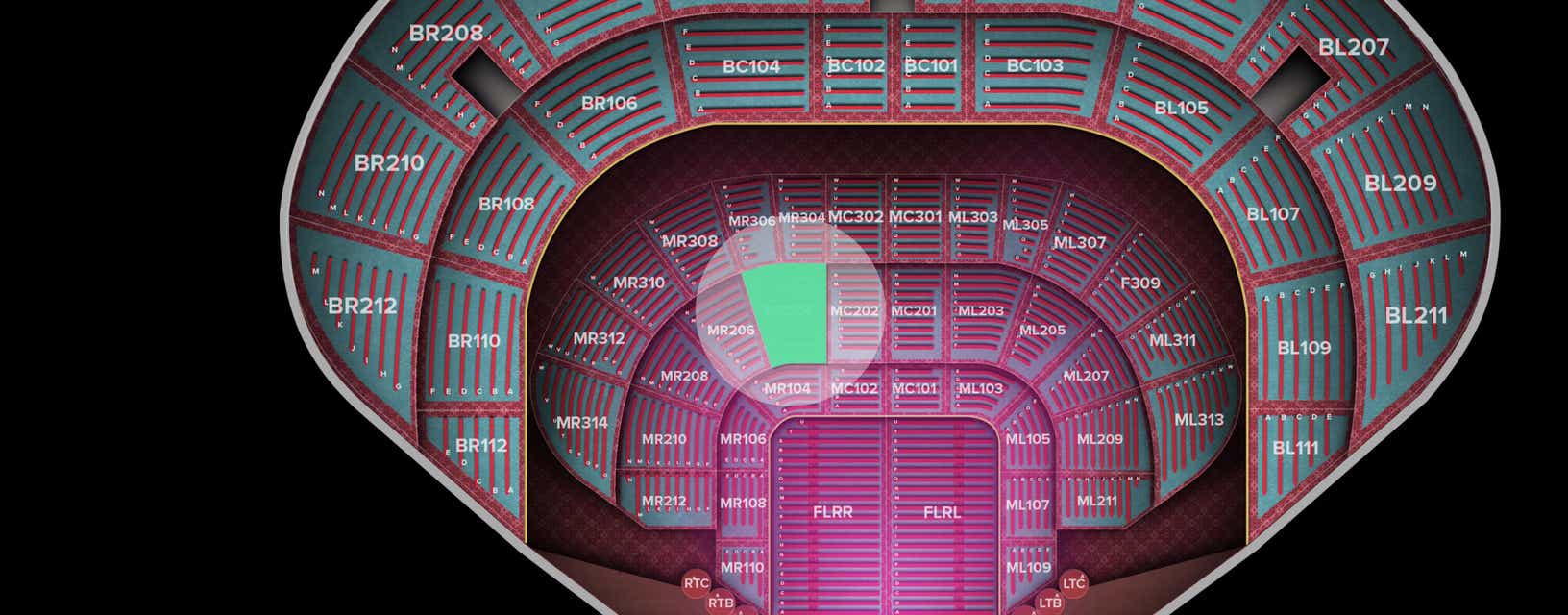 Seat view from Main