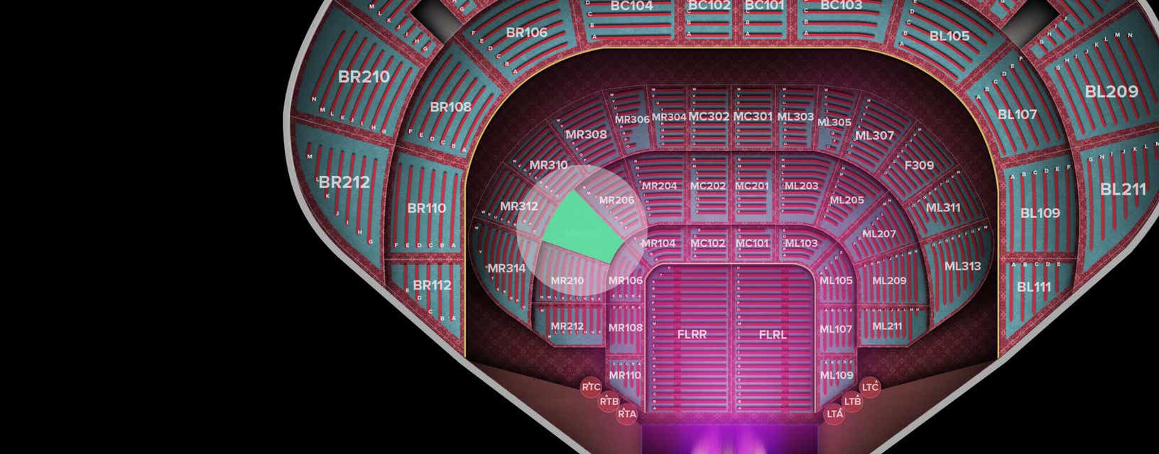 Seat view from Main