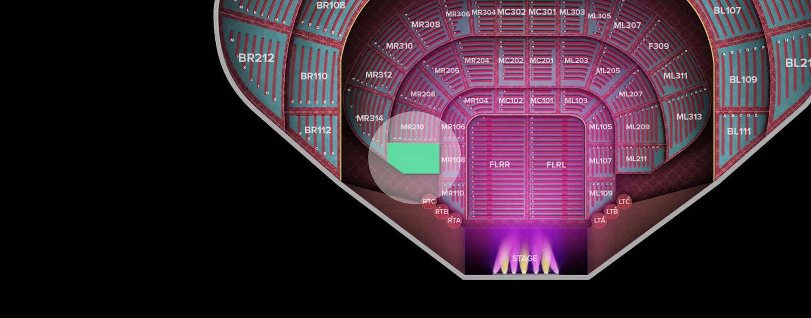 Seat view from Main