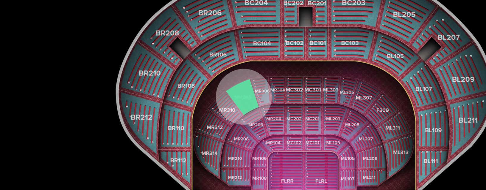 Seat view from Main