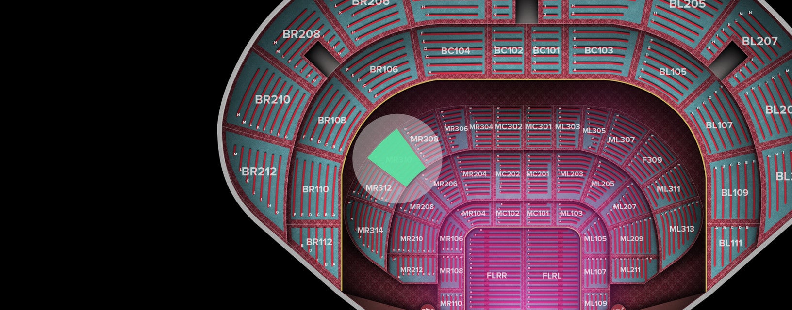 Seat view from Main