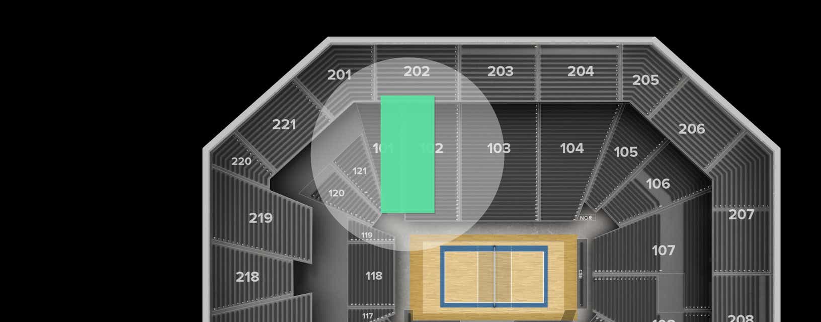 Seat view from Lower