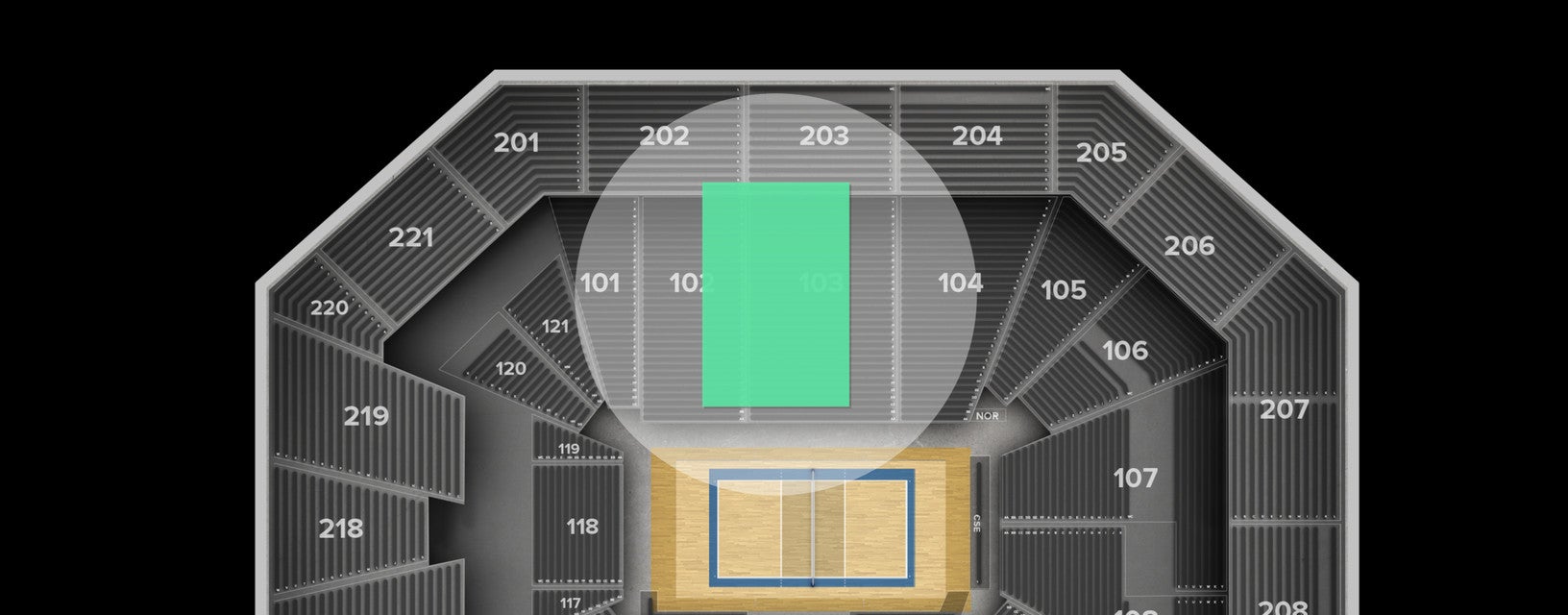 Seat view from Lower