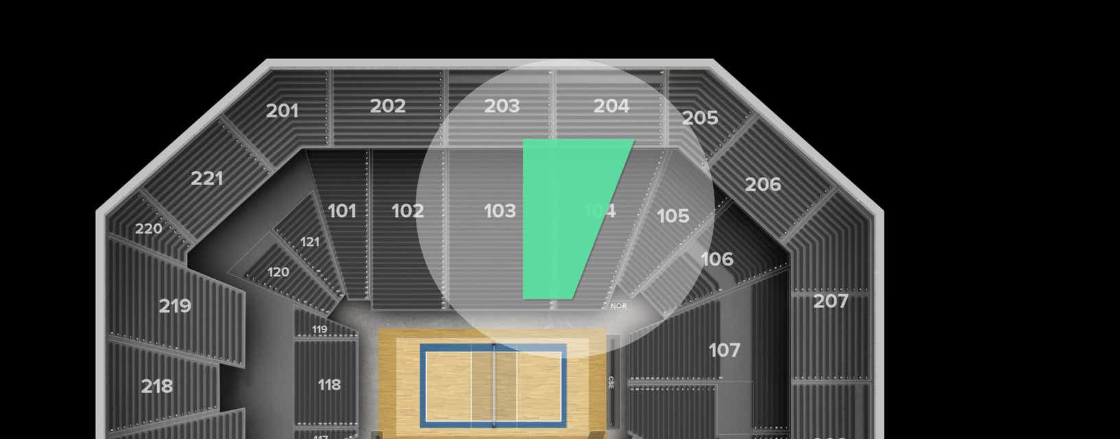 Seat view from Lower