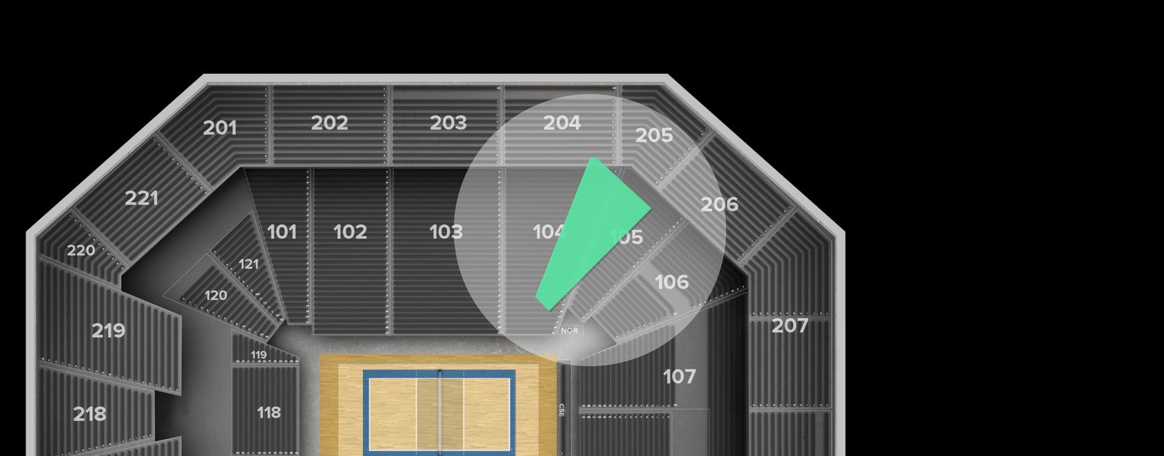 Seat view from Lower