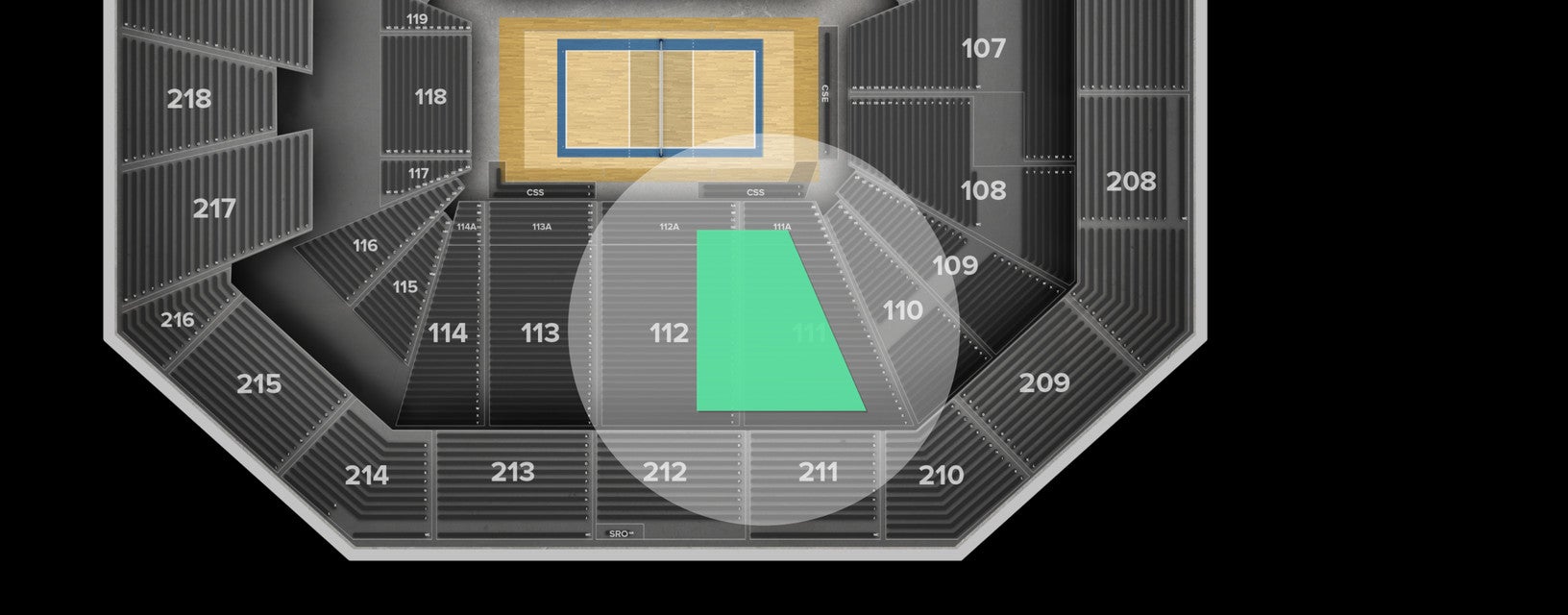 Seat view from Lower