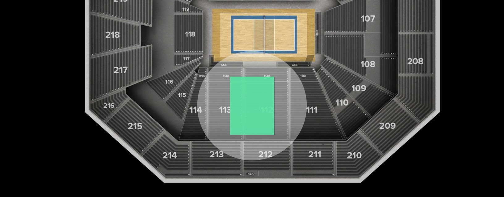 Seat view from Lower