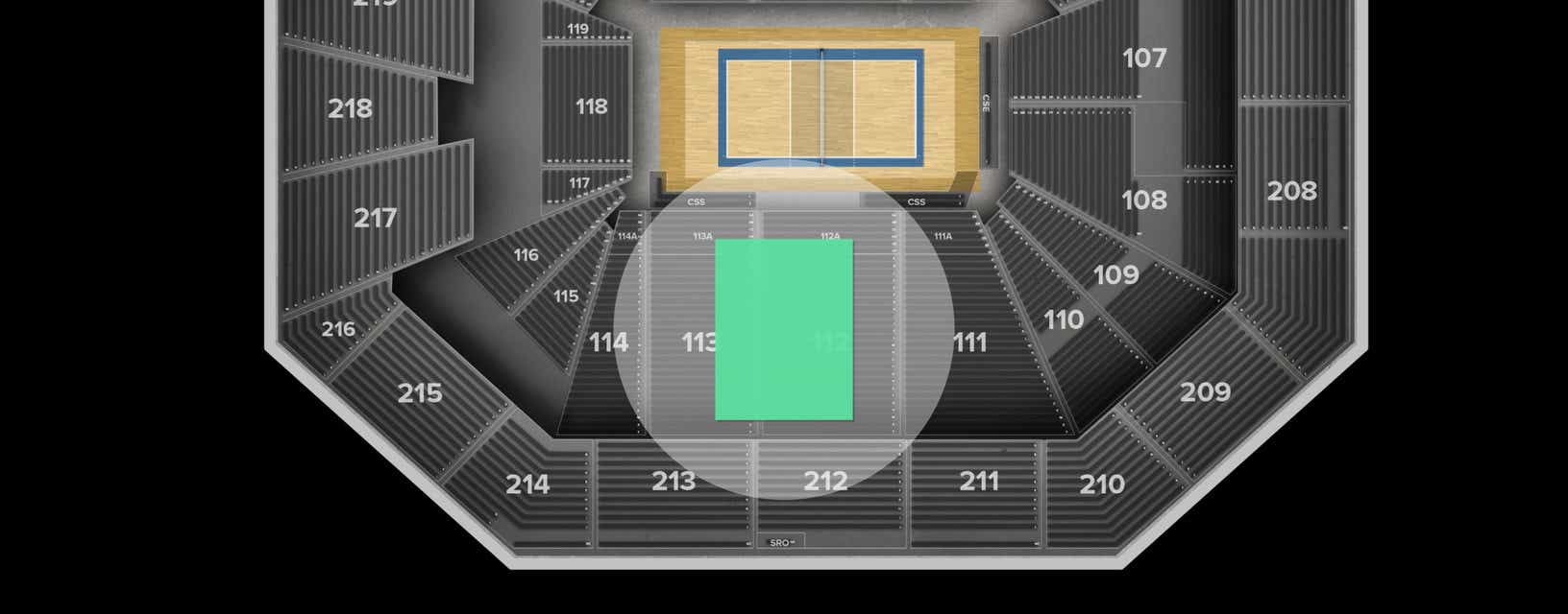 Seat view from Lower