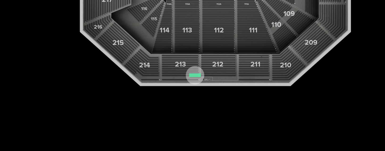 Seat view from