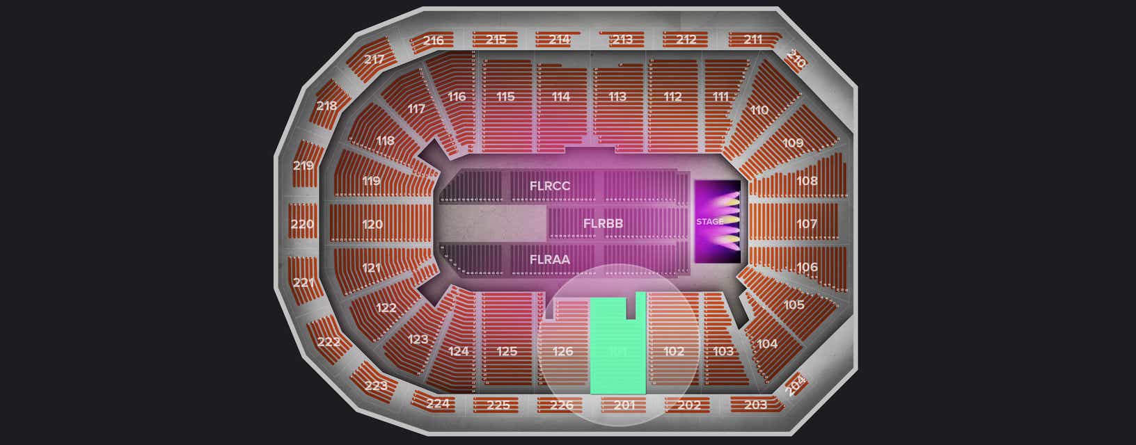 Seat view from Lower