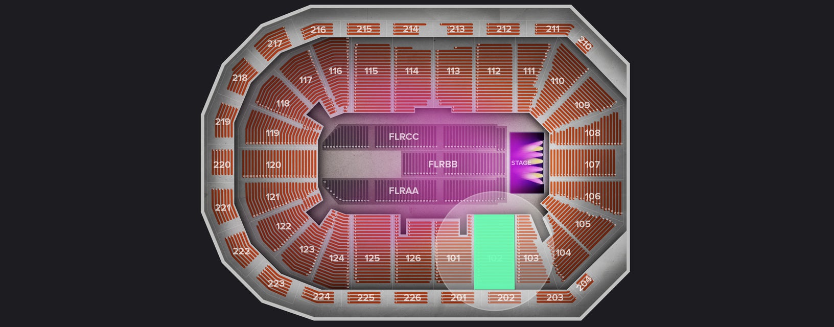 Seat view from Lower