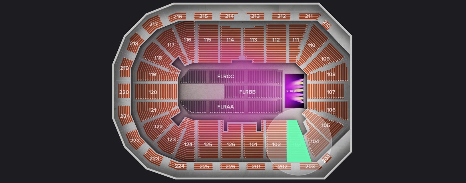 Seat view from Lower
