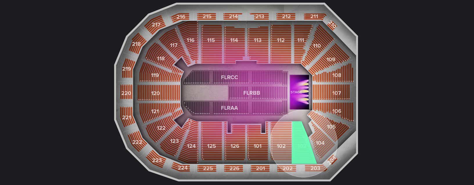 Seat view from Lower