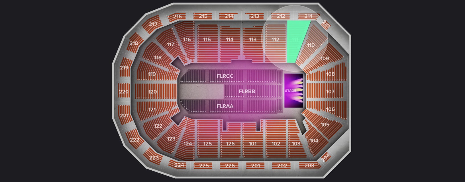 Seat view from Lower