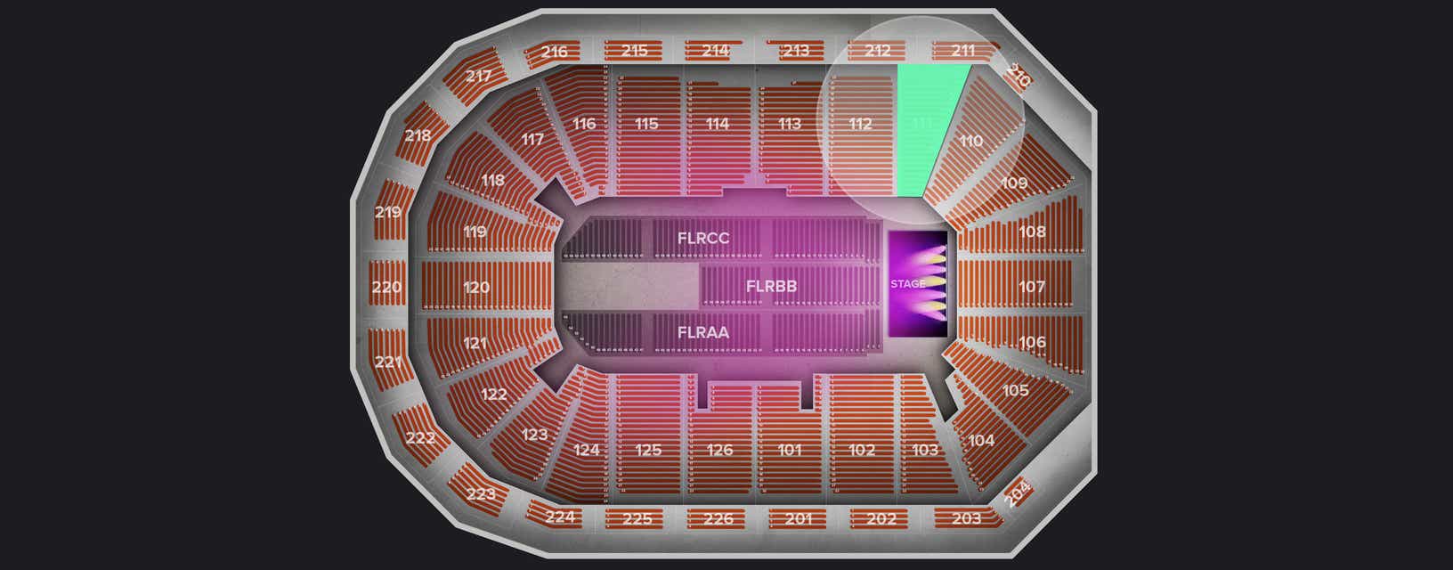 Seat view from Lower