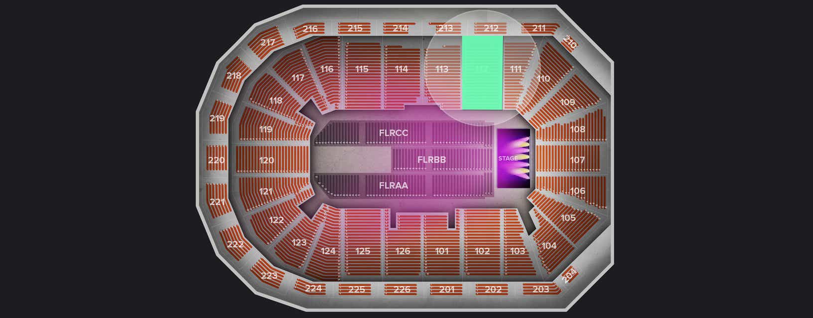 Seat view from Lower
