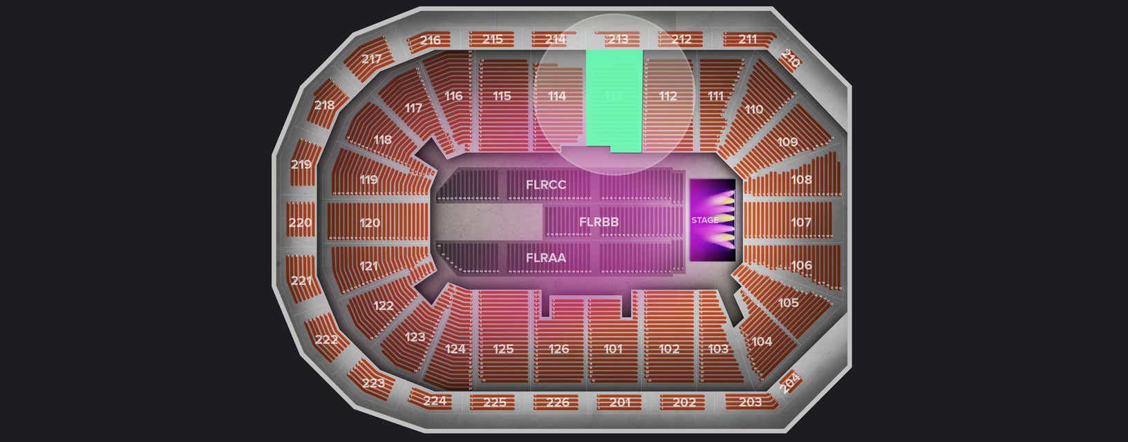 Seat view from Lower