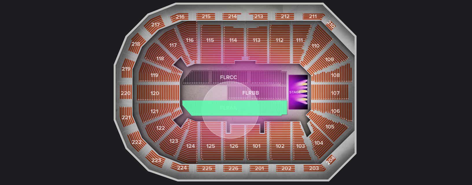 Seat view from Floor