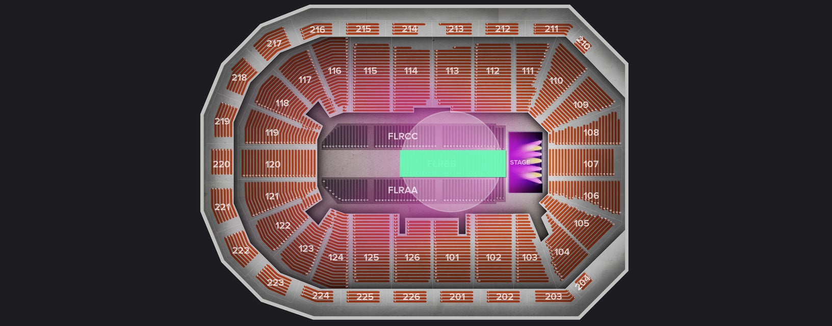 Seat view from Floor